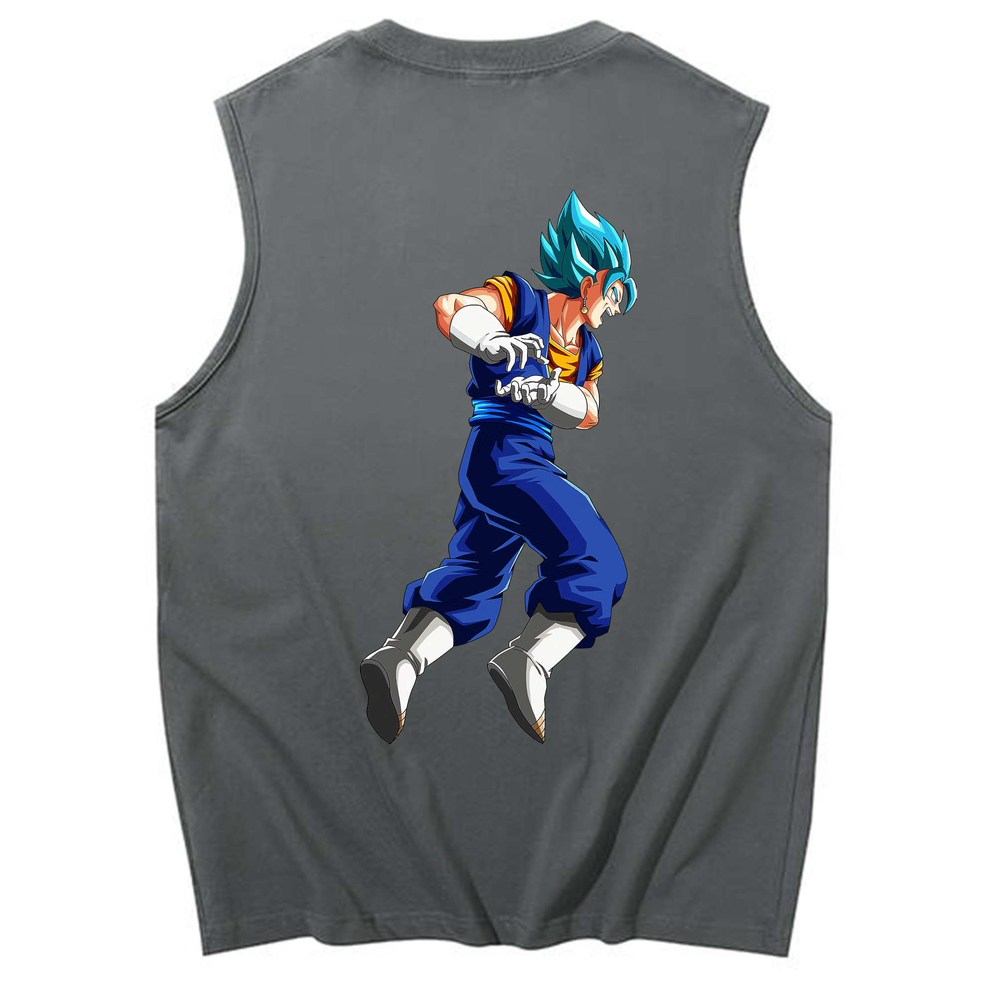 （画像用） ドラゴンボール ベジット DRAGON BALL Vegetto コットン100％タンクトップ（背面プリント）